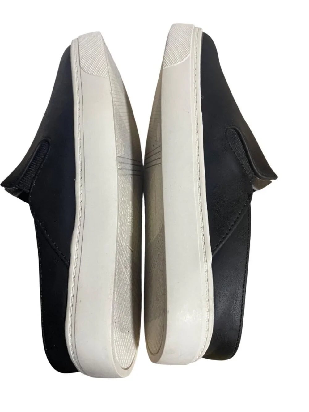 London Undgerground Nana Sneakers Womens Size 6 Black Slip-On Mule Faux Leather